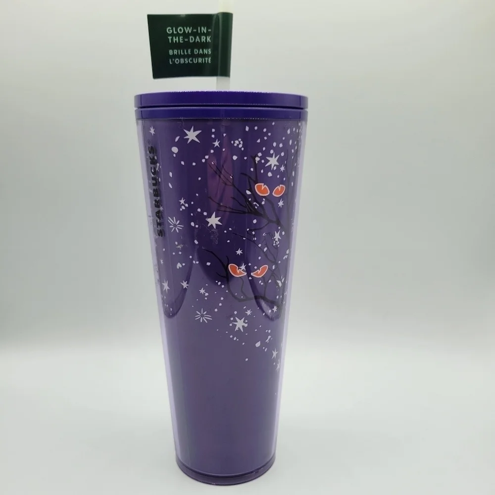 Starbucks Glow in the Dark Halloween Spooky Tree Eyes Venti Tumbler